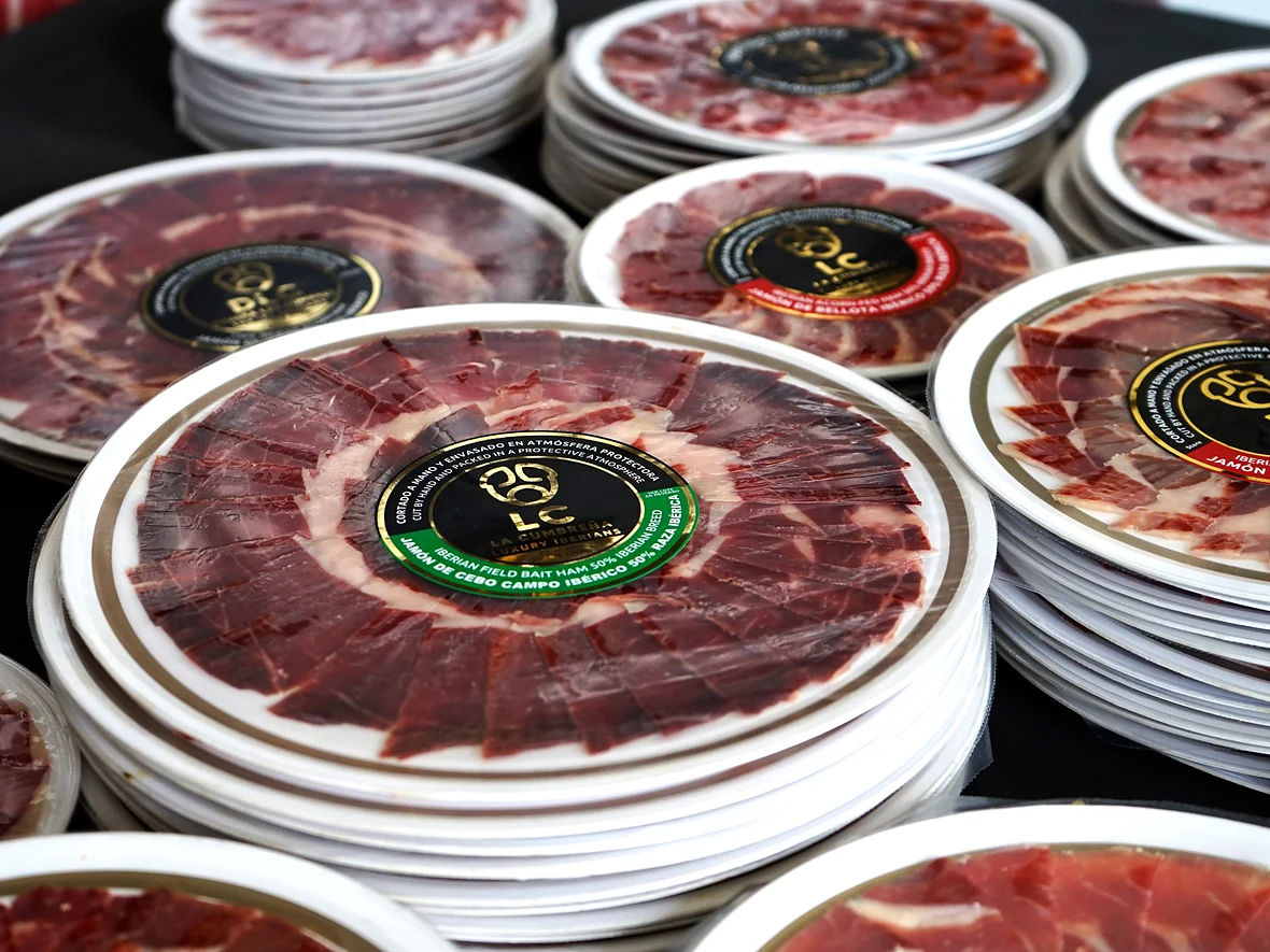 Termosellado en atm&oacute;sfera controlada del plato de jam&oacute;n ib&eacute;rico
